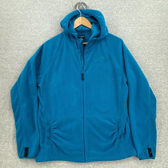 Polar Edge Jacket Womens Extra Large Blue Fleece Full Zip Up Long Sleeve Pockets - Picture 1 of 12